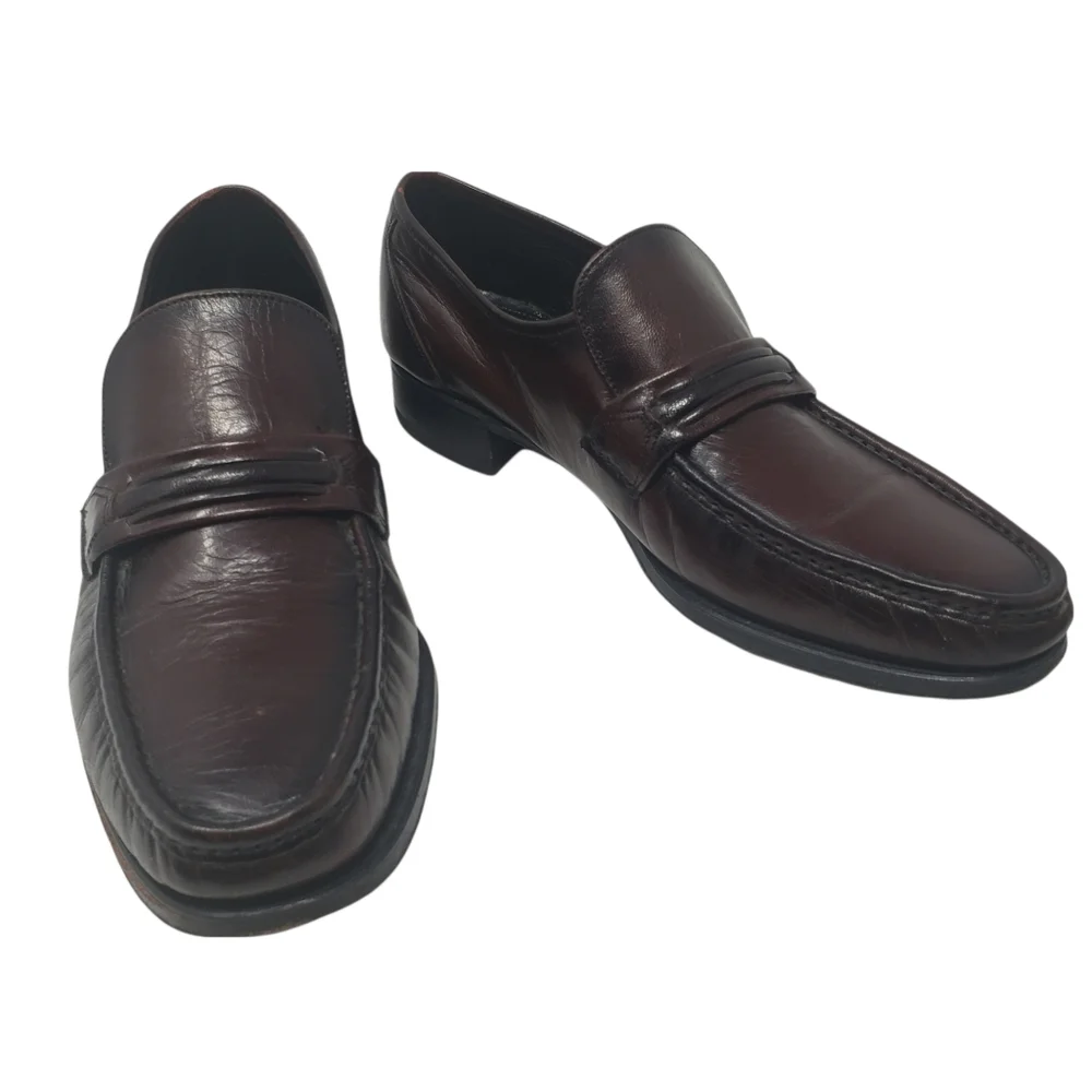 Florsheim Dark Brown Leather Loafers Size‎ 9.5 Leather Uppers and Soles